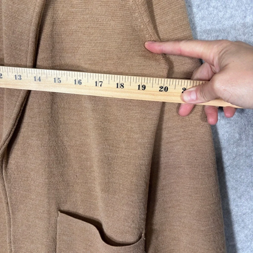 J‎ Crew Sophie Merino Wool Sweater Blazer Small Neutral Minimalist Quiet Luxury